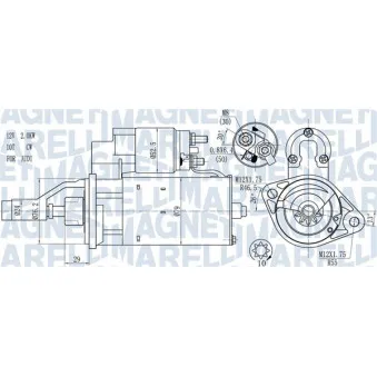 Démarreur MAGNETI MARELLI 063721114010