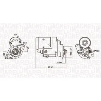 Démarreur MAGNETI MARELLI 063721154010