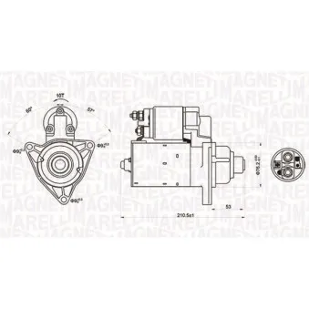 Démarreur MAGNETI MARELLI 063721176010