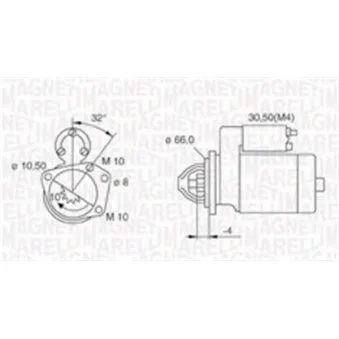 Démarreur MAGNETI MARELLI 063721207010