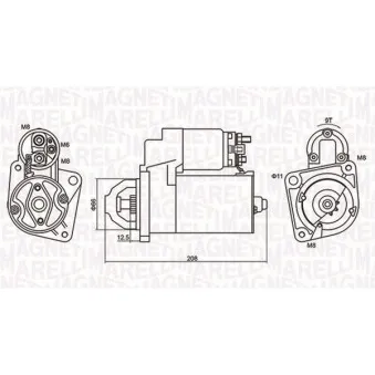Démarreur MAGNETI MARELLI 063721213010