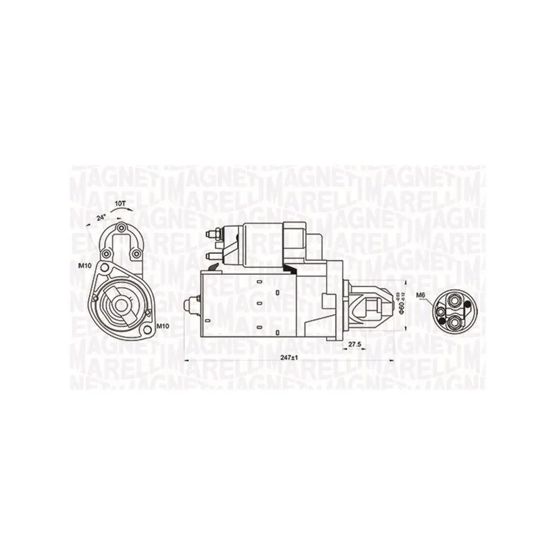 Démarreur MAGNETI MARELLI 063721249010
