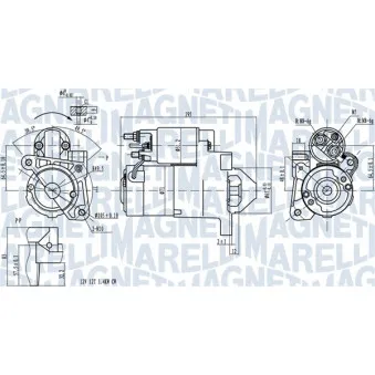 Démarreur MAGNETI MARELLI 063721273010