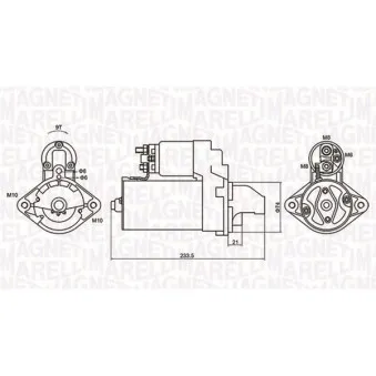 Démarreur MAGNETI MARELLI 063721406010