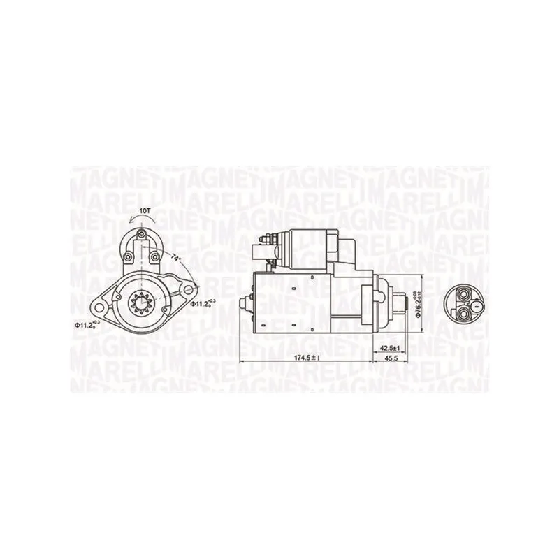 Démarreur MAGNETI MARELLI 063721409010
