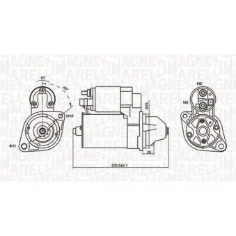 Démarreur MAGNETI MARELLI 063721412010