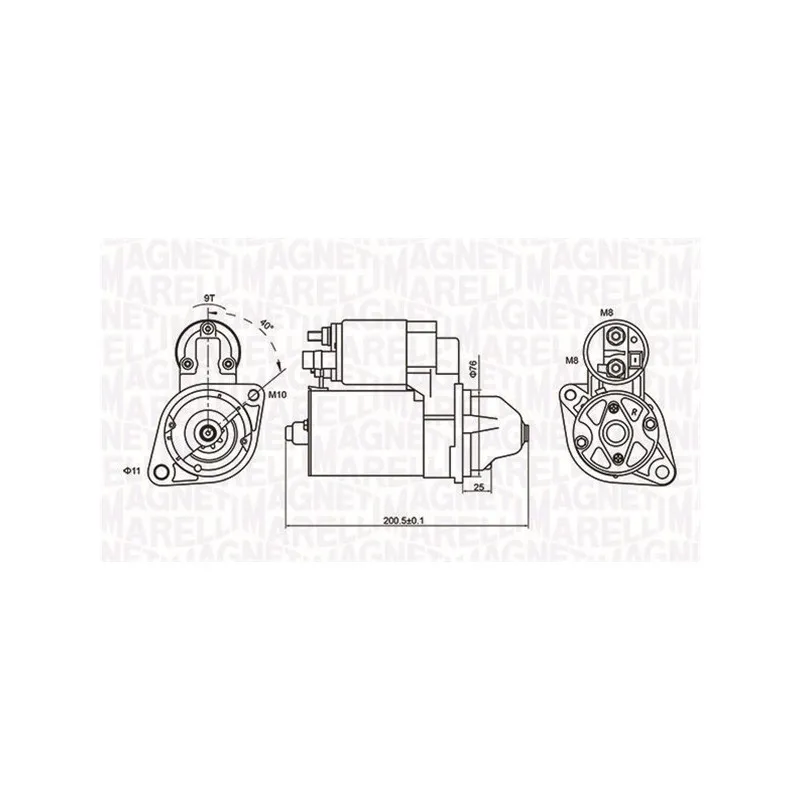 Démarreur MAGNETI MARELLI 063721412010