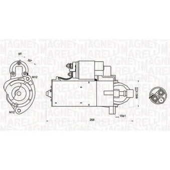Démarreur MAGNETI MARELLI 063721423010