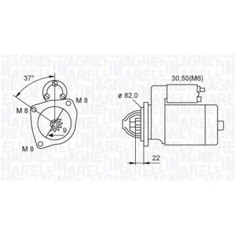 Démarreur MAGNETI MARELLI 063721449010