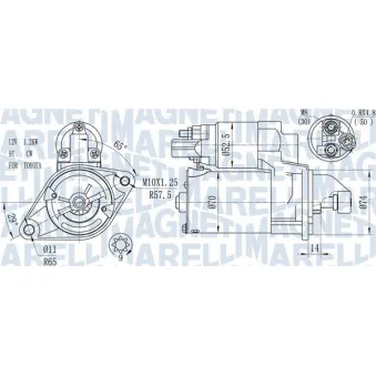Démarreur MAGNETI MARELLI 063721450010