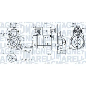Démarreur MAGNETI MARELLI 063721527010