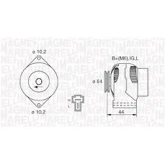 Alternateur MAGNETI MARELLI 063730551010