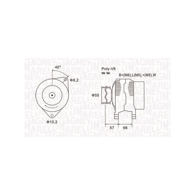 Alternateur MAGNETI MARELLI 063731036010
