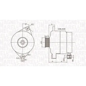 Alternateur MAGNETI MARELLI 063731086010