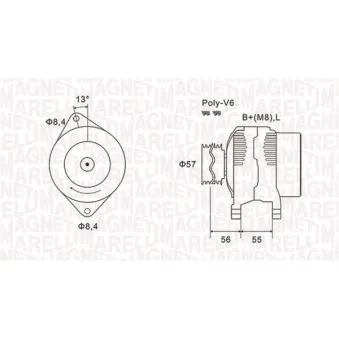 Alternateur MAGNETI MARELLI 063731088010