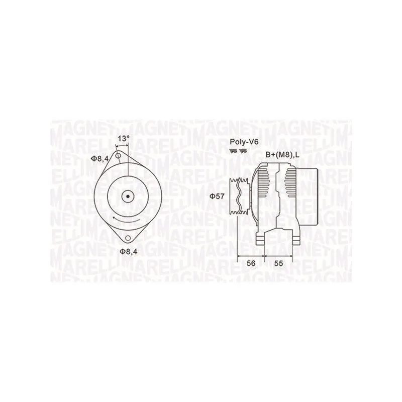Alternateur MAGNETI MARELLI 063731088010