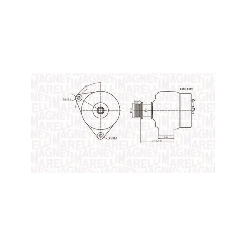 Alternateur MAGNETI MARELLI 063731138010