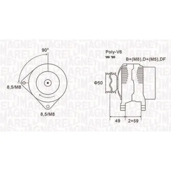 Alternateur MAGNETI MARELLI 063731147010