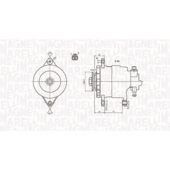 Alternateur MAGNETI MARELLI 063731172010
