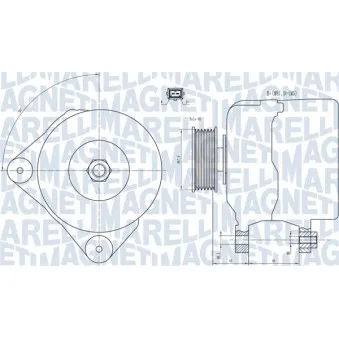 Alternateur MAGNETI MARELLI 063731228010