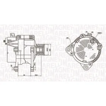Alternateur MAGNETI MARELLI 063731260010