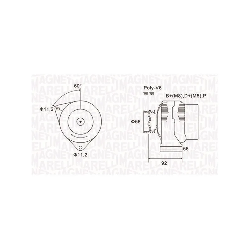 Alternateur MAGNETI MARELLI 063731299010