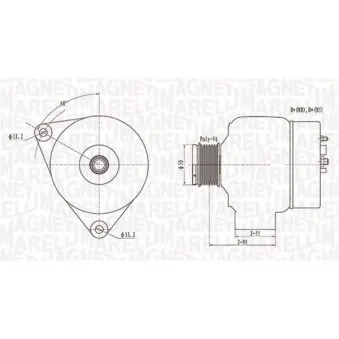 Alternateur MAGNETI MARELLI 063731300010