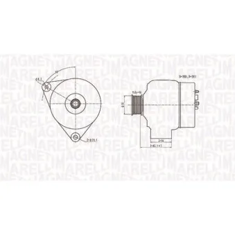 Alternateur MAGNETI MARELLI 063731301010
