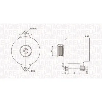 Alternateur MAGNETI MARELLI 063731306010