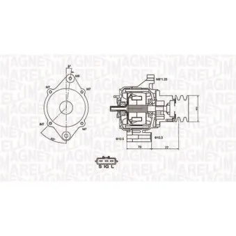 Alternateur MAGNETI MARELLI 063731367010