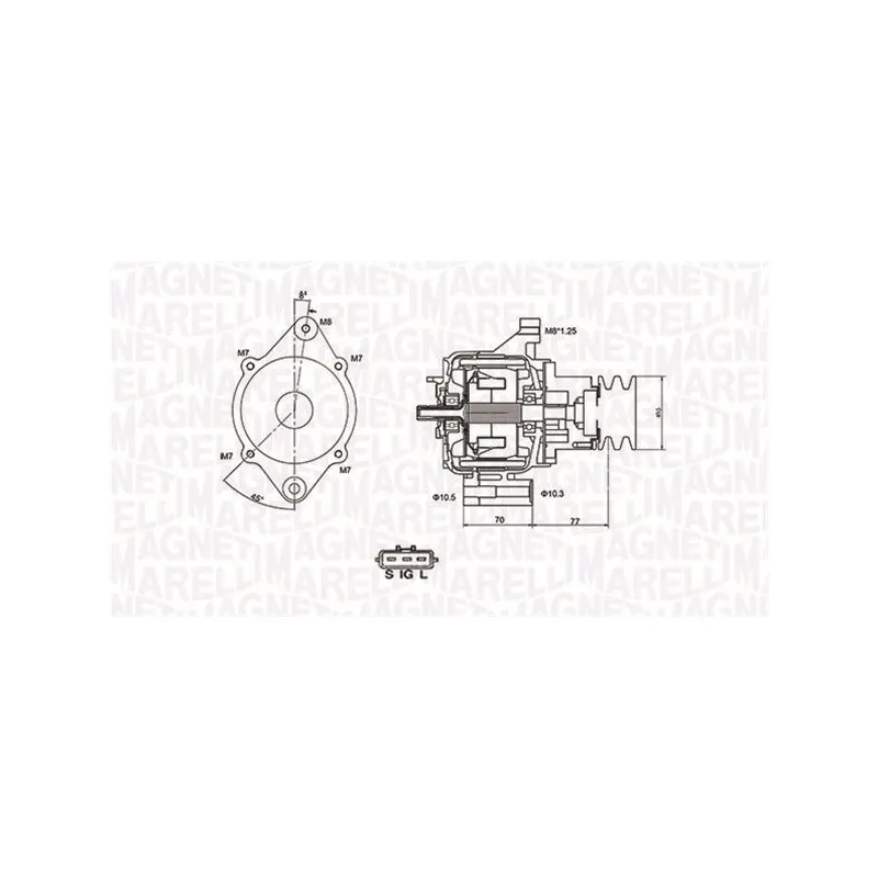 Alternateur MAGNETI MARELLI 063731367010