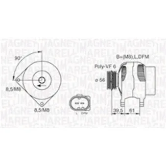 Alternateur MAGNETI MARELLI 063731394010