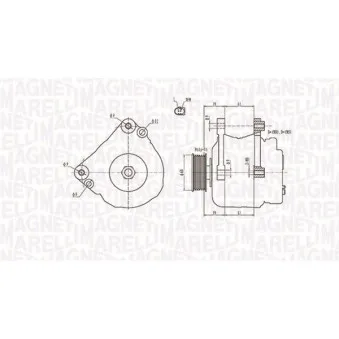 Alternateur MAGNETI MARELLI 063731402010