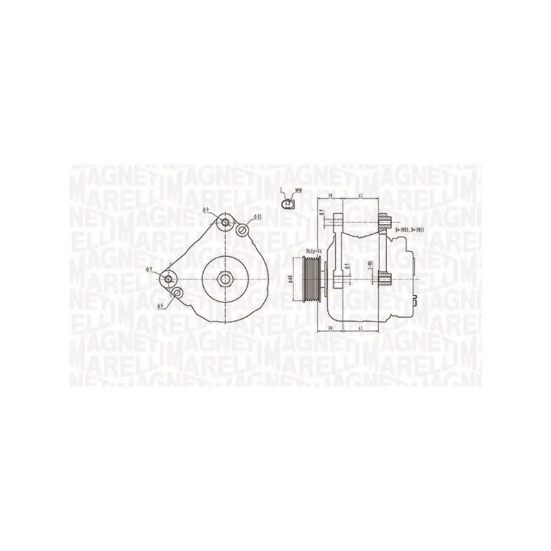 Alternateur MAGNETI MARELLI 063731402010