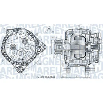 Alternateur MAGNETI MARELLI 063731435410