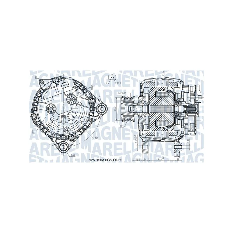 Alternateur MAGNETI MARELLI 063731435410