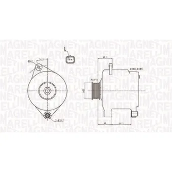 Alternateur MAGNETI MARELLI 063731444010