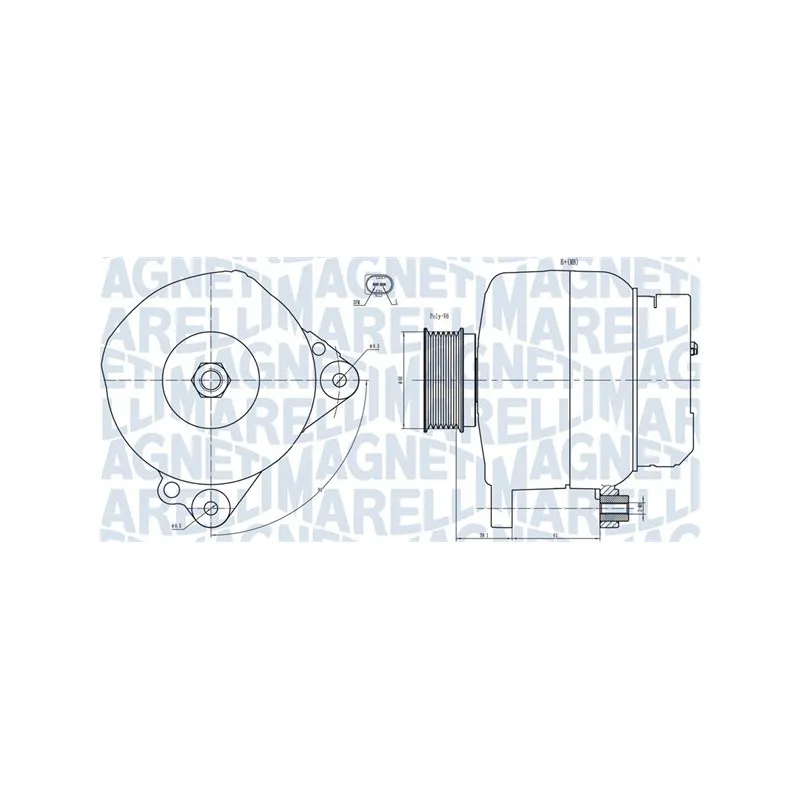 Alternateur MAGNETI MARELLI 063731445010