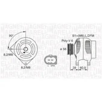 Alternateur MAGNETI MARELLI 063731446010