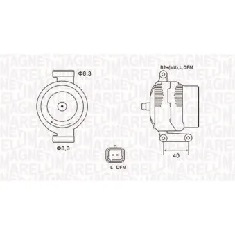 Alternateur MAGNETI MARELLI 063731470010
