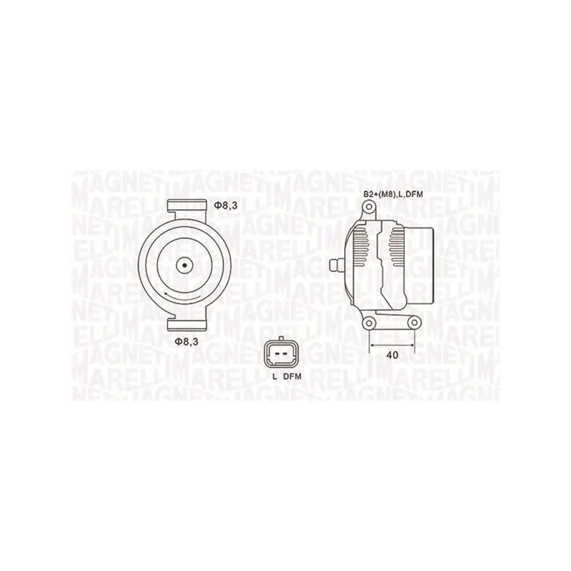 Alternateur MAGNETI MARELLI 063731470010