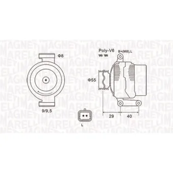 Alternateur MAGNETI MARELLI 063731484010