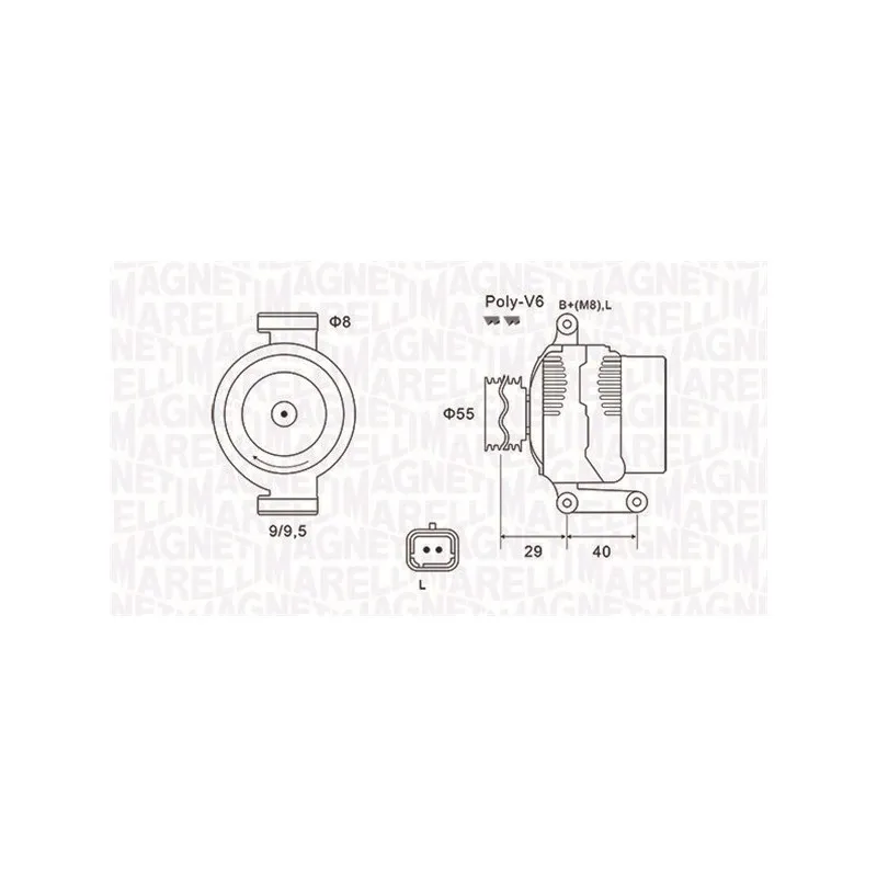Alternateur MAGNETI MARELLI 063731484010