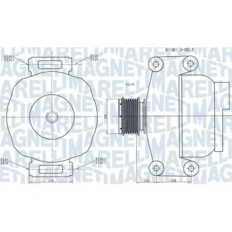 Alternateur MAGNETI MARELLI 063731489010