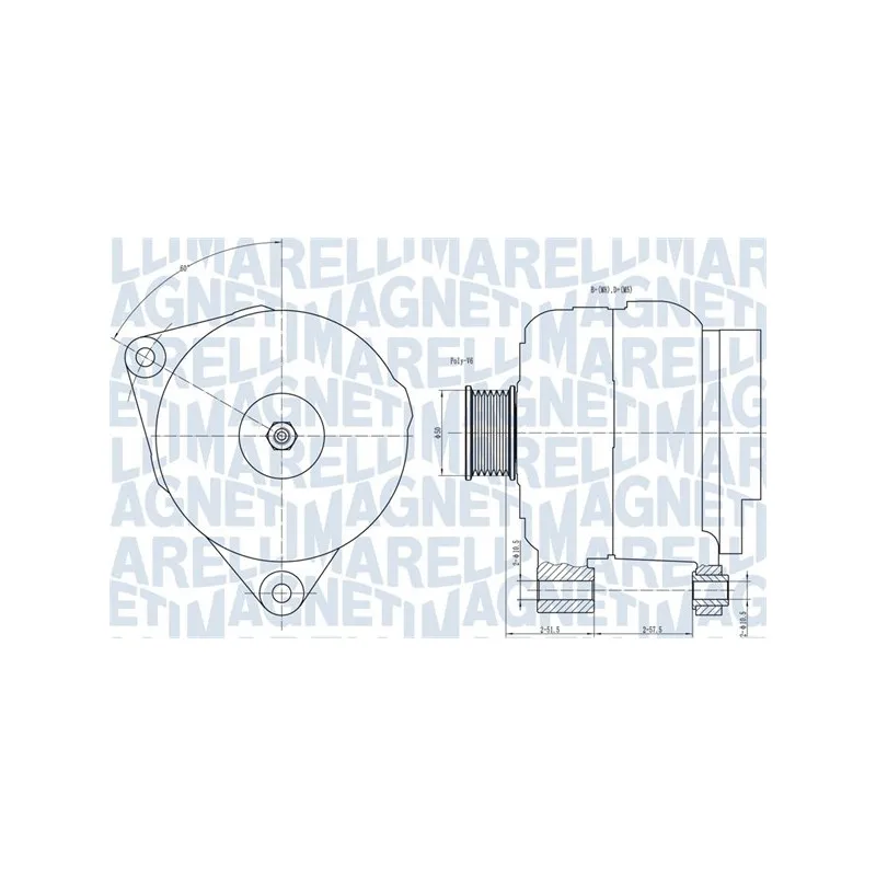 Alternateur MAGNETI MARELLI 063731501010
