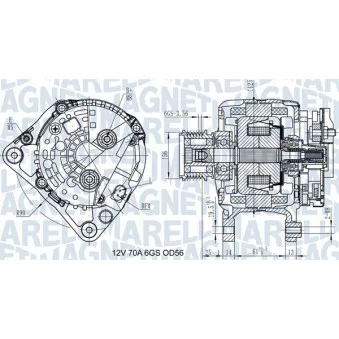Alternateur MAGNETI MARELLI 063731502010