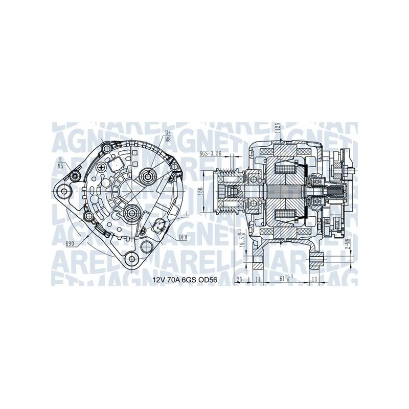 Alternateur MAGNETI MARELLI 063731502010