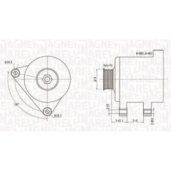 Alternateur MAGNETI MARELLI 063731509010