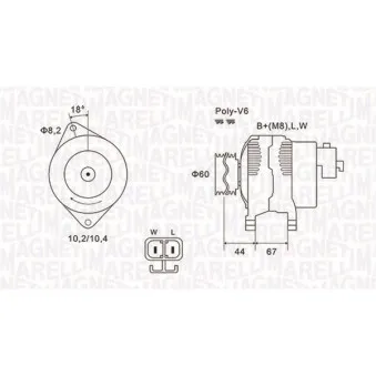 Alternateur MAGNETI MARELLI 063731526010