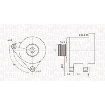 Alternateur MAGNETI MARELLI 063731553010